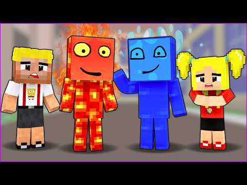 EFEKAN VE EBRAR ATEŞ VE SU KARAKTERLERİNE DÖNÜŞTÜ! 😱 - Minecraft