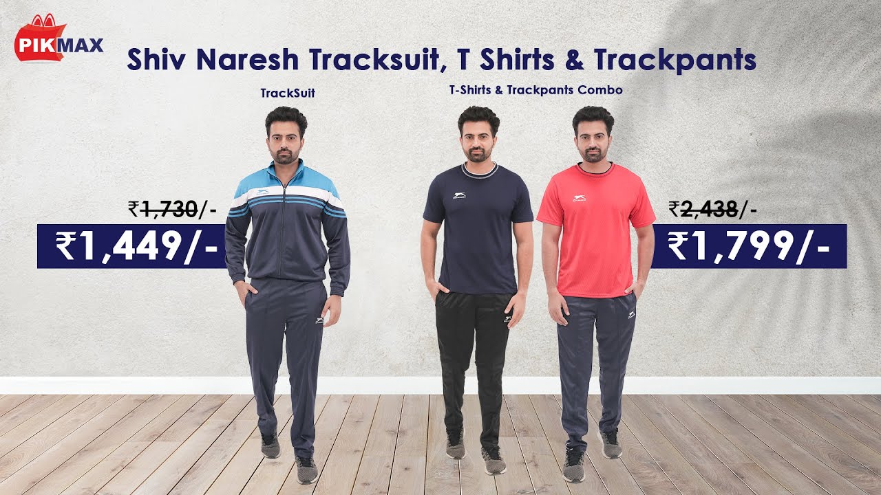 Shiv Naresh Tracksuit, T Shirts & Trackpants Combo - PIKMAX