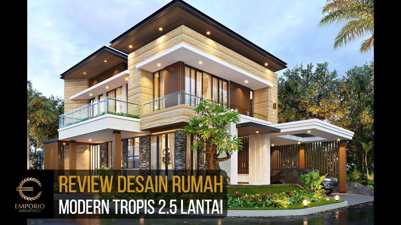 Video 3D Desain Rumah Modern 2.5 Lantai Ibu Mia - Jakarta Timur