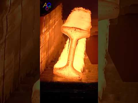 I-Beam Making Process. Steel Mass Production Factory