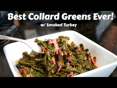The BEST Collard Greens EVER! |  Southern Style Collard Greens with Smoked Turkey #MrMakeItHappen