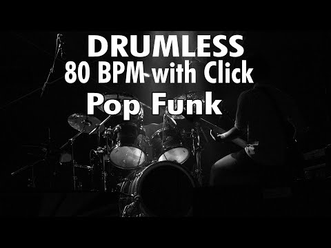 Beginners Backing Track Drumless |  80 BPM with Click | Easy Level | Ambient Pop Funk