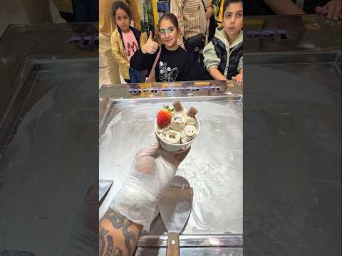 Smooth, Clean, Perfect… Ice Roll!#icecreamrolls #satisfying #asmrvideo #oddlysatisfying #foodart