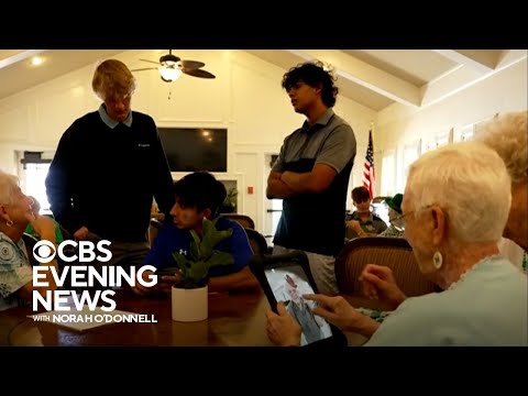 Teens teaching seniors technology