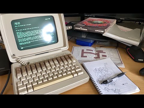 IBM 3270 compatible terminal playing Infocom games (Informer 207 376/SNA)