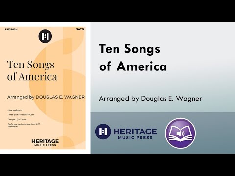 Ten Songs of America (SATB/Three-part Mixed/Two-Part) - arr. Douglas E. Wagner
