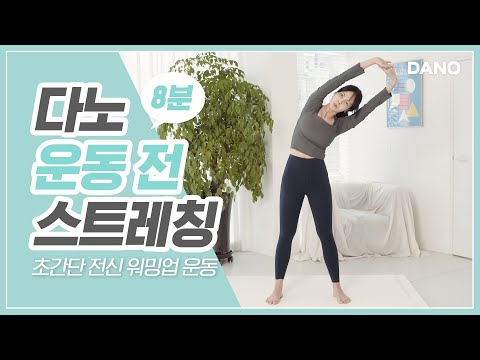 운동 전 필수! 8분으로 빠르게 끝내는 초간단 전신 스트레칭ㅣ다노티비