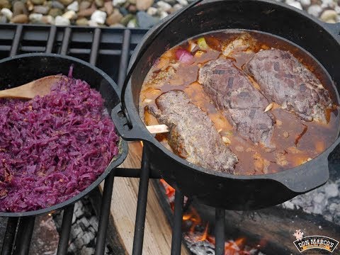 Don Marco's gesmokete Angus Rouladen aus dem Dutch Oven