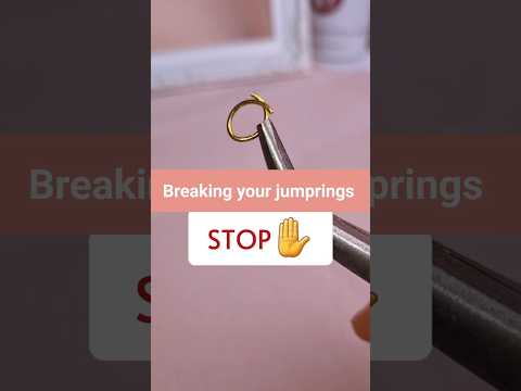 Beginner Jewelry Making at home How to open and close a jump ring with pliers properly must know tip
