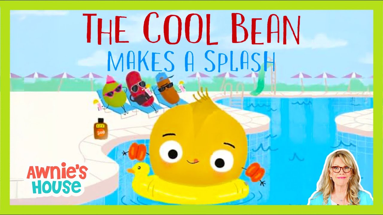 THE COOL BEAN MAKES A SPLASH Will He Be Able to Conquer the Super Slide??? Kids Book Read Aloud