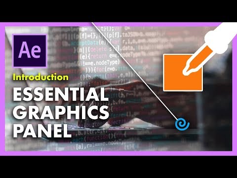 Introduction to the Essential Graphics Panel in After Effects & Color Controls (Lesson 2)