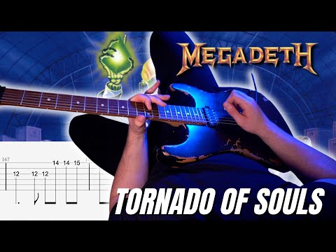 Megadeth – Tornado of Souls FULL POV Guitar Cover | SCREEN TABS