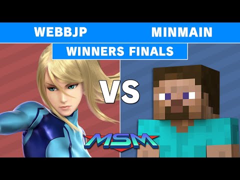 MSM Online 35 - Minmain (Steve) Vs. EDM | WebbJP (Zero Suit Samus) Winners Finals - Smash Ultimate