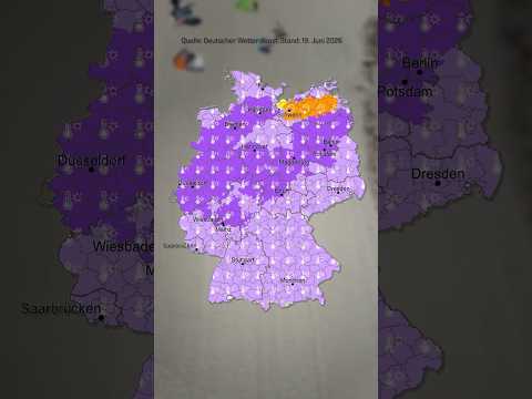 Video Thumbnail: Wetterdienst warnt zum Wochenende vor bis zu 38 Grad und heftigen Gewittern