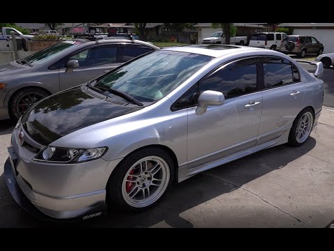 8th Gen Civic Si Gets 17x9 +35 Enkei RPF1's | Super Aggressive!