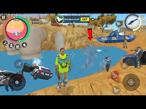 Vegas Crime Simulator (Vegas Hero Freez Car Robot in River)Vegas Simulator 5.2 - Android Gameplay HD