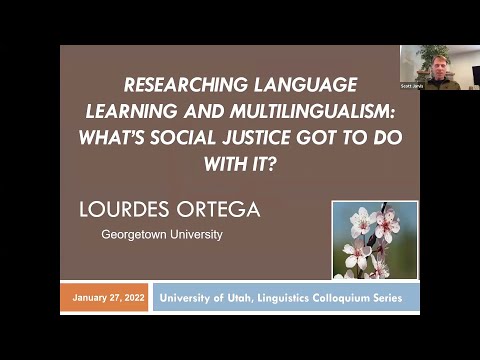Dr. Lourdes Ortega: Researching Language Learning and Multilingualism