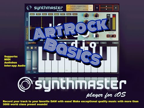 SynthMaster Player, Art Rock Basics, Demo for iPad