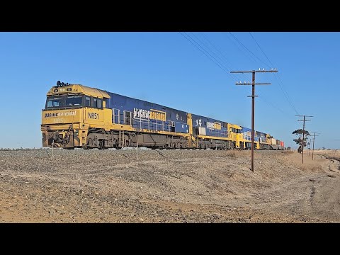 7XM4 PN up Steelie/Intermodal (4 NRs), Spencer Jnc to Melbourne, 0925, 25/5/25, Leeor VIC