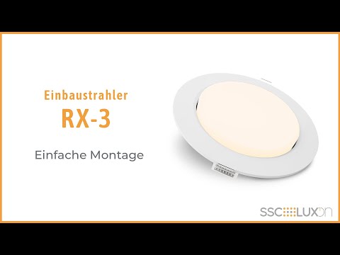 SSC-LUXon - RX-3 flache LED Einbauleuchte Spot inkl. GX53 LED - Einfache Montage