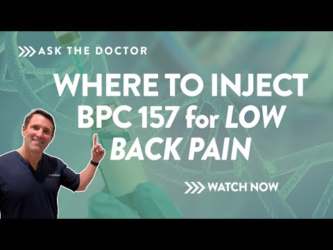 Where to inject BPC 157 for low back pain