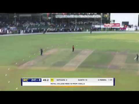 Winning moment brilliant catches. #MustangsTrophy2017 Royal Thomian