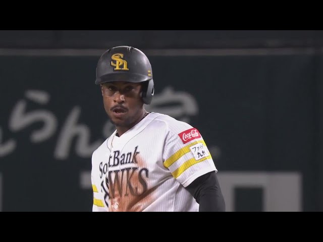 【2回裏】ホークス・ダウンズ  気迫のヘッドスライディングで盗塁を決めチャンスを広げる‼ 2025年3月19日 福岡ソフトバンクホークス 対 中日ドラゴンズ