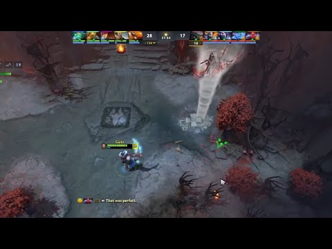 Attacker kunkka fakes combo to dodge enemy euls