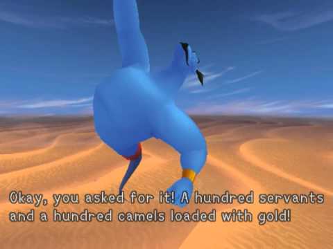 Kingdom Hearts, English cutscene: 96 - Genie of the Lamp - HD 720p