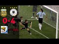 Argentina vs Germany (0-4) 2010 FIFA world cup highlights