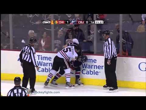 Steve Montador vs Derek Dorsett Nov 10, 2011
