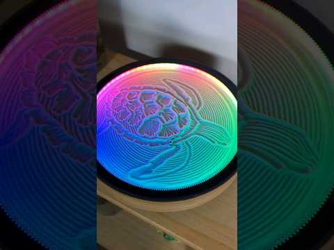 This gadget draws in sand using a tiny magnetic ball #art #kineticart #drawing #relax