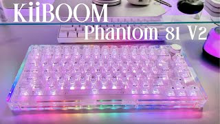 KiiBOOM Phantom 81 V2 75% 82 Hot Swappable Mechanical Keyboard (Unboxing & Testing) ❤︎ Emmy Lou