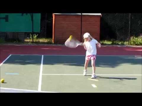 Millie Wileman Tennis Aged 6 1/2
