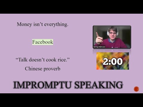 Debating is for Life: Sterling Mancuso ǀ Impromptu Speaking