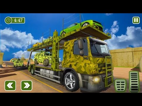 Transporting Army Vehicles in Trailer Truck - Army Truck Transport - Android GamePlay #22