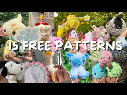 15 FREE CROCHET PATTERNS ♡ | tested & reviewed | easy crochet gifts and ideas