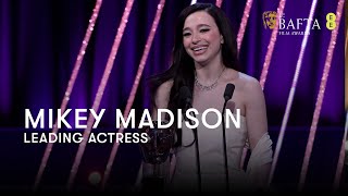 Mikey Madison wins Leading Actress for her role as Ani in Anora   BAFTA Film Awards 2025