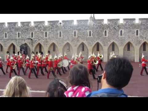 Windsor marching band entrance - Windsor Castle during London Olympics 2012