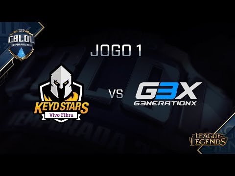 Keyd x g3x (S1 - Jogo 1) CBLoL 2016 - 1ª Etapa