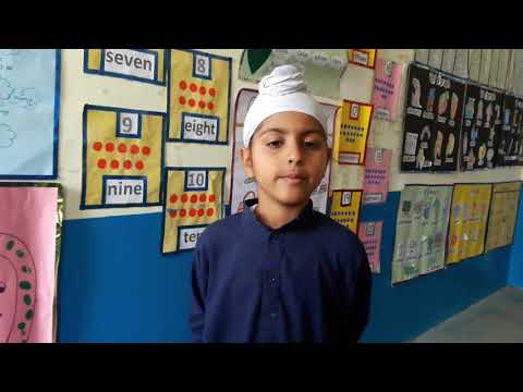 Charity brings prosperity! Karanbir Singh of Akal Academy Dakra Sahib reciting a poem