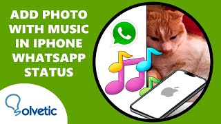 🖼 🔊 How to ADD PHOTO with MUSIC in WhatsApp STATUS iPhone