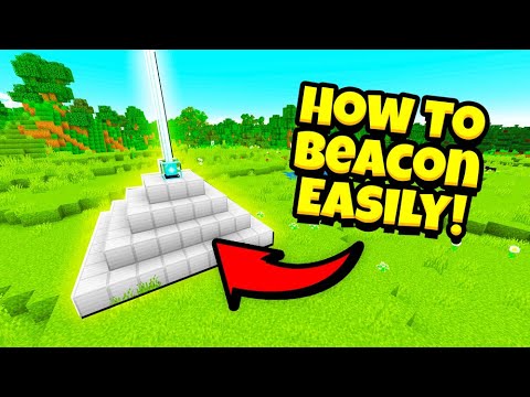 How to Make a Beacon in Minecraft (SUPER QUICK MINECRAFT TUTORIALS)