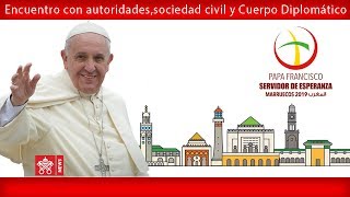 Papa Francisco-Rabat-Ceremonia de Bienvenida y encuentro con el pueblo 2019-03-30
