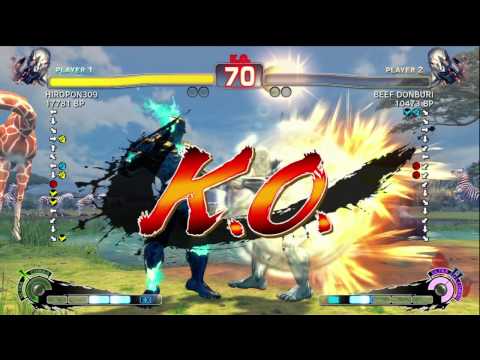 HIROPON309 [Seth] vs BEEF DONBURI [Seth] SSF4 Japanese Online Ranked Matches - TRUE-HD