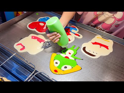 Amazing! Cartoon Pancake Artist In Bangkok