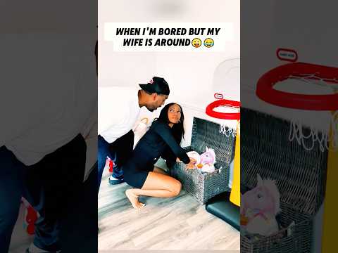 When you see your wife out of boredom🤣#funny #funnyvideo #couple #hilarious #usa #prank