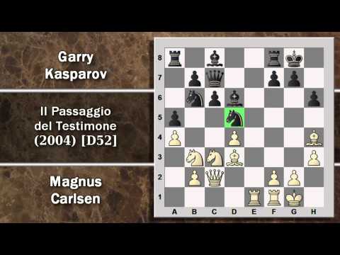 Partite Commentate di Scacchi 50- Carlsen vs Kasparov - Il Passaggio del Testimone - 2004 [D52]