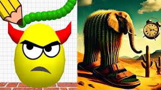 Draw To Smash Vs Thief Puzzle Walkthrough | Challenge Merge Gameplay Merge!