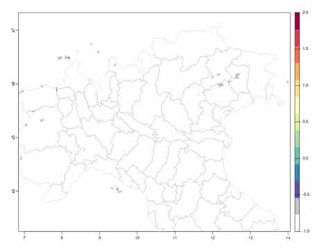 Sentinel 5P UV Aerosol Index - rolling 10 day average